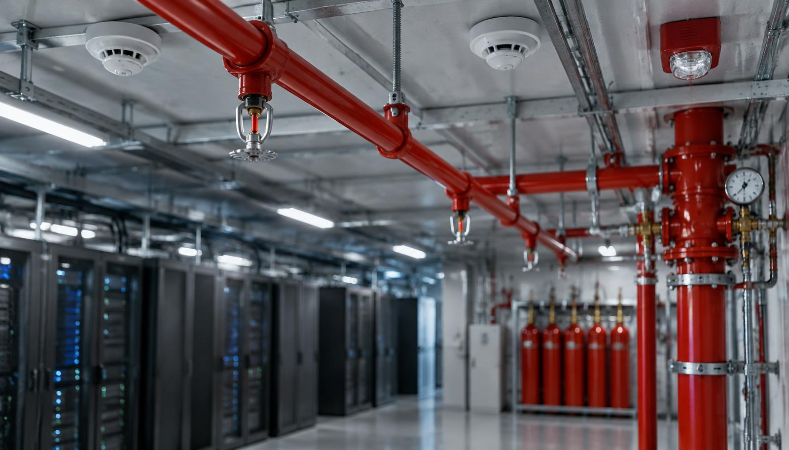 Fire and life safety environment inside a data center